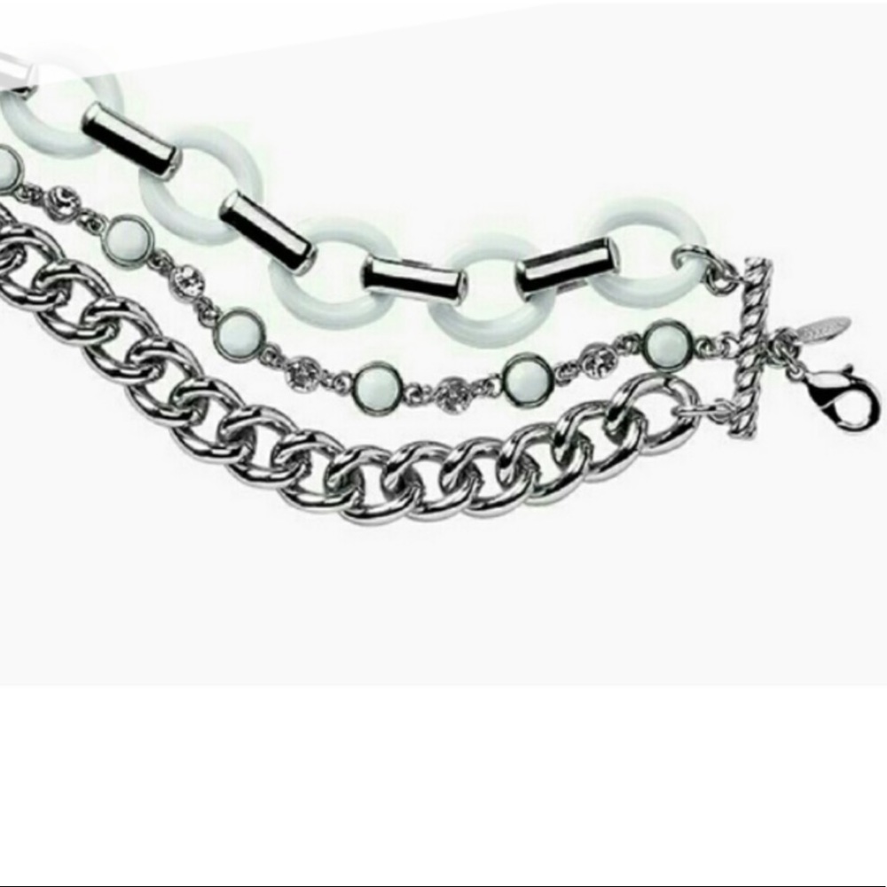 NEW Lia Sophia White Wayfarer Bracelet